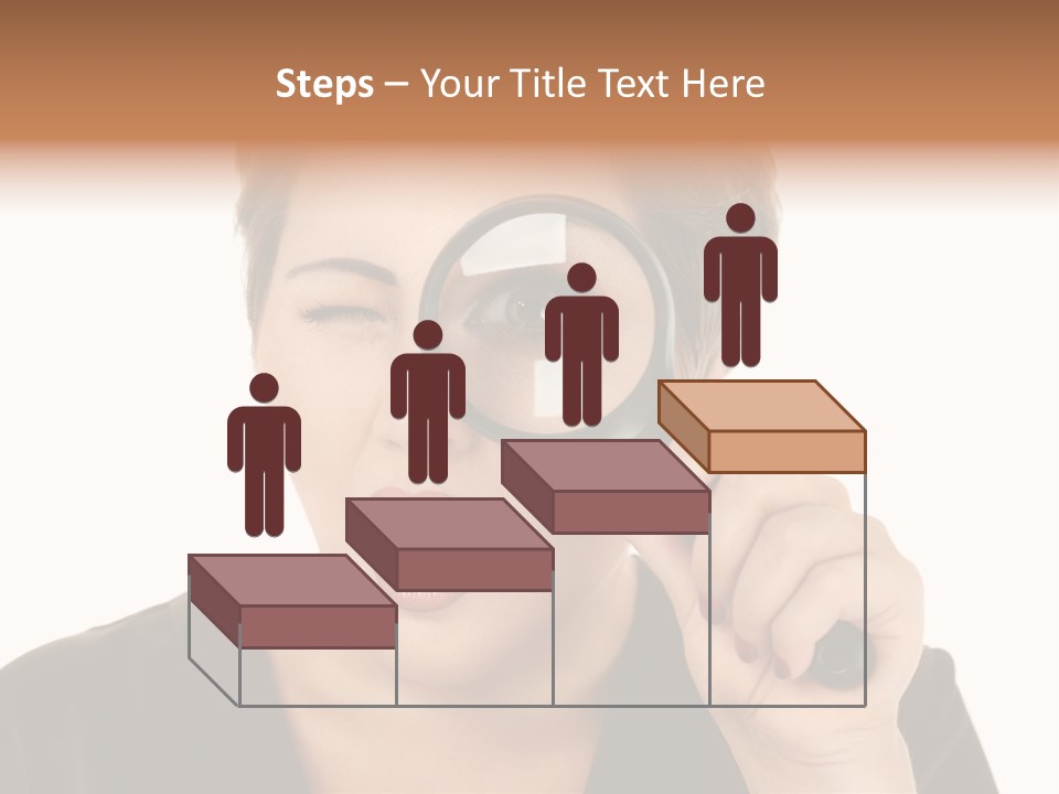 Magnifier Inspect Young PowerPoint Template