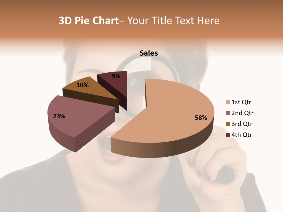 Magnifier Inspect Young PowerPoint Template