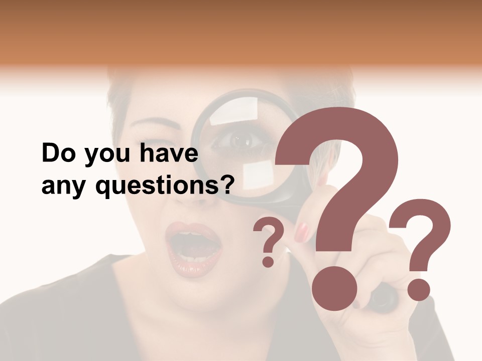 Magnifier Inspect Young PowerPoint Template