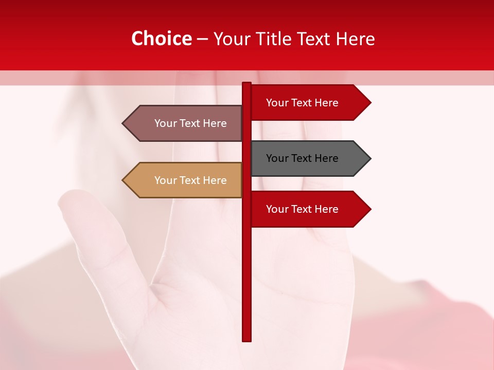 Afraid Female Abuse PowerPoint Template