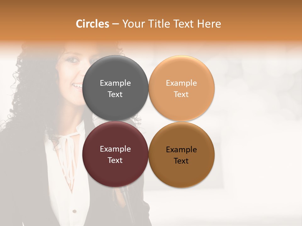 Newscaster Journalist Beautiful PowerPoint Template