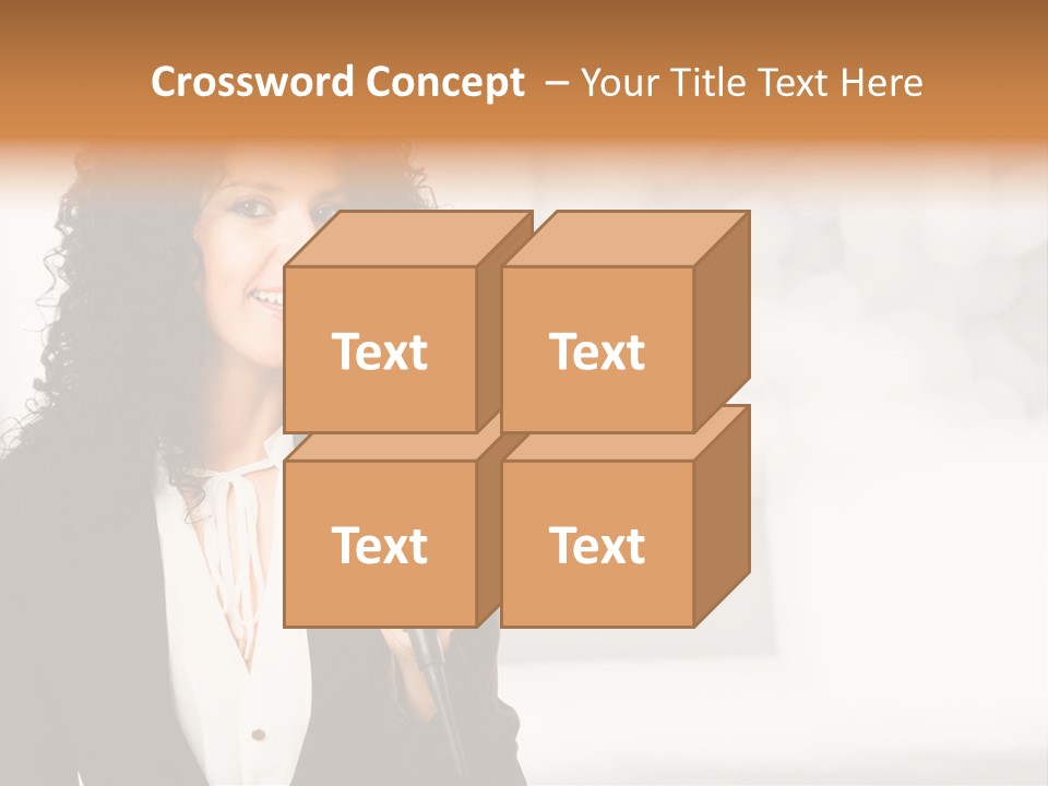 Newscaster Journalist Beautiful PowerPoint Template