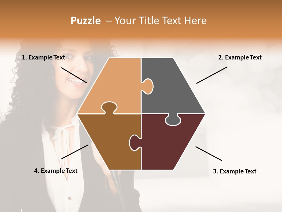 Newscaster Journalist Beautiful PowerPoint Template