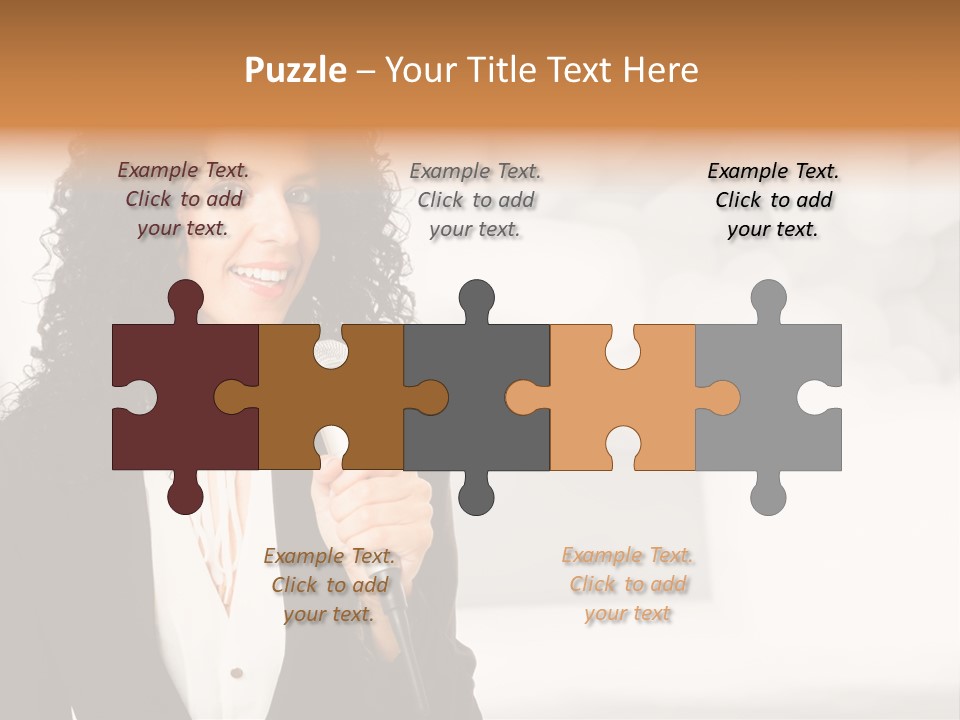 Newscaster Journalist Beautiful PowerPoint Template