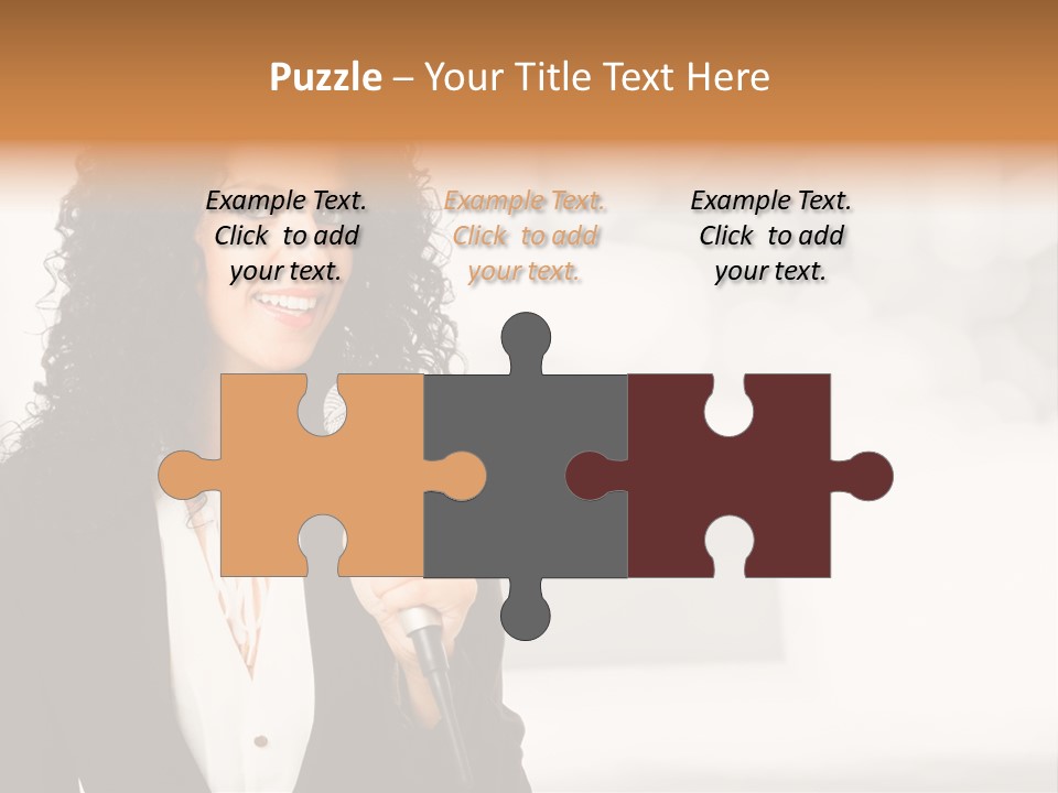 Newscaster Journalist Beautiful PowerPoint Template