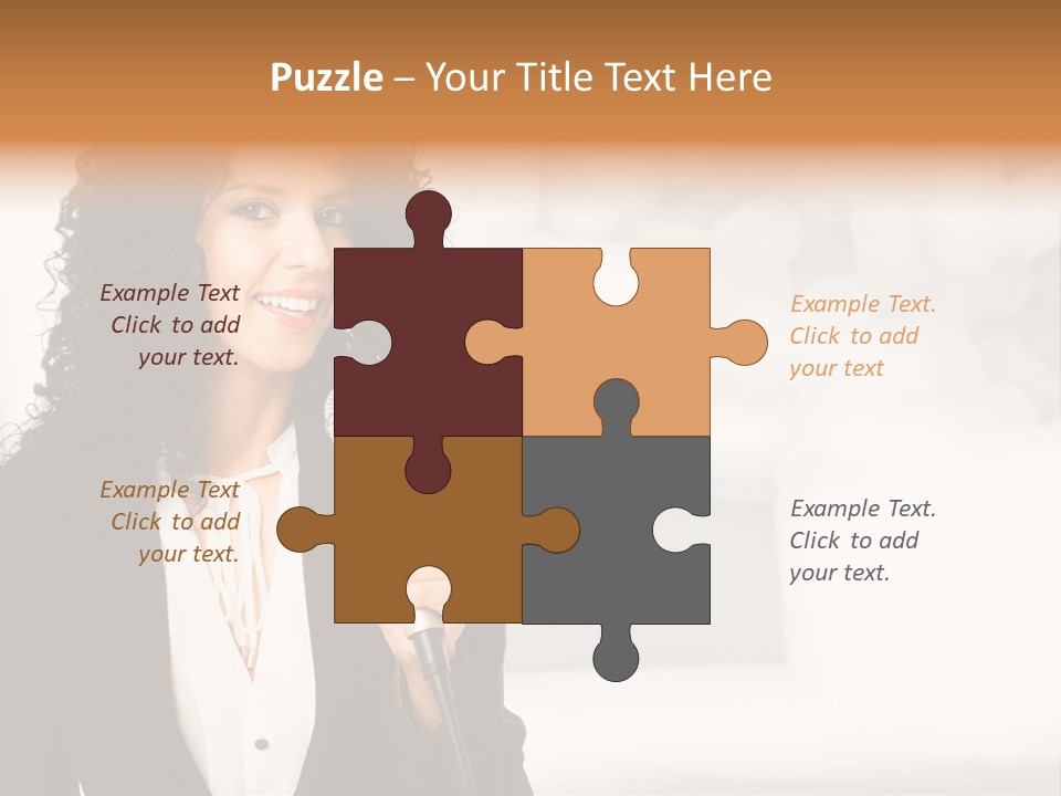 Newscaster Journalist Beautiful PowerPoint Template