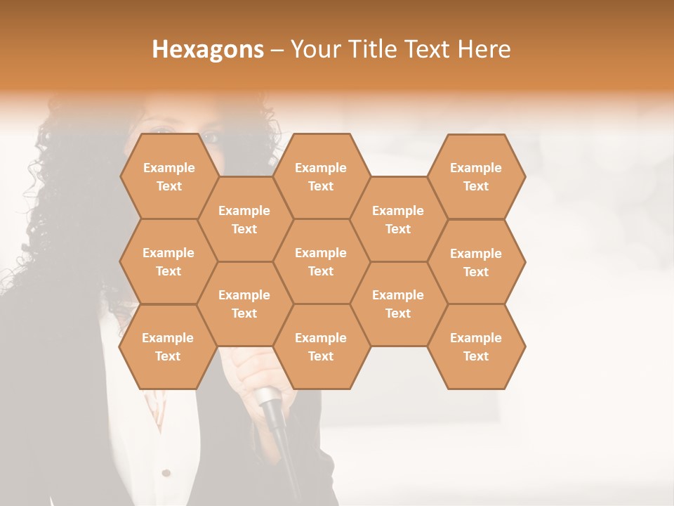 Newscaster Journalist Beautiful PowerPoint Template