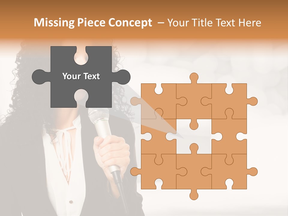 Newscaster Journalist Beautiful PowerPoint Template