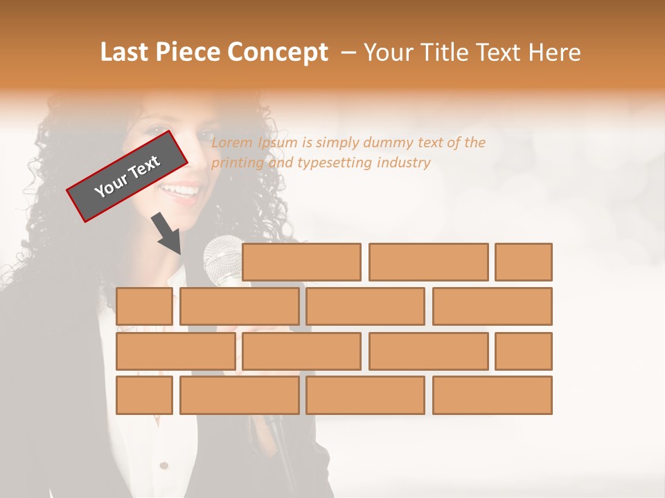 Newscaster Journalist Beautiful PowerPoint Template