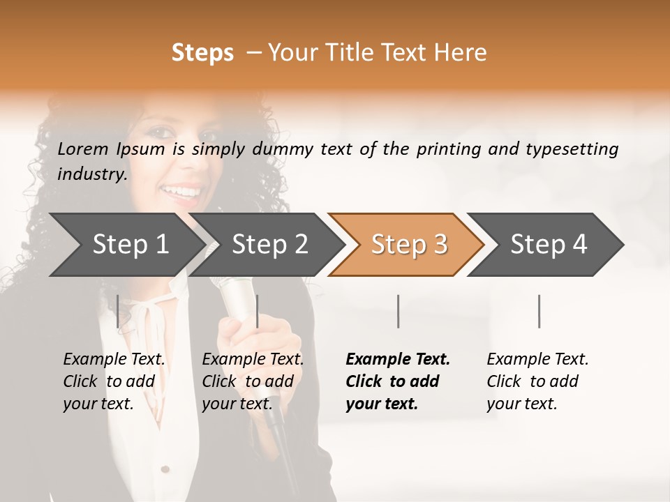 Newscaster Journalist Beautiful PowerPoint Template