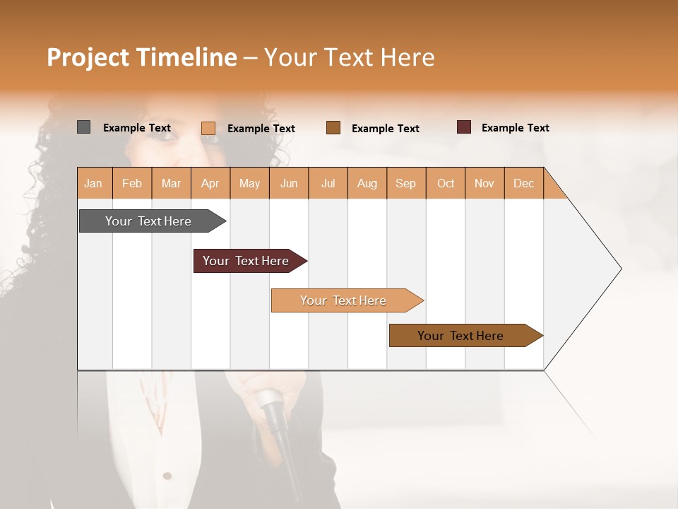 Newscaster Journalist Beautiful PowerPoint Template