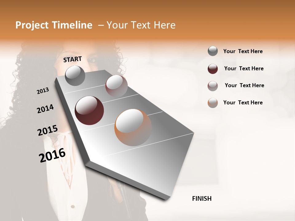 Newscaster Journalist Beautiful PowerPoint Template