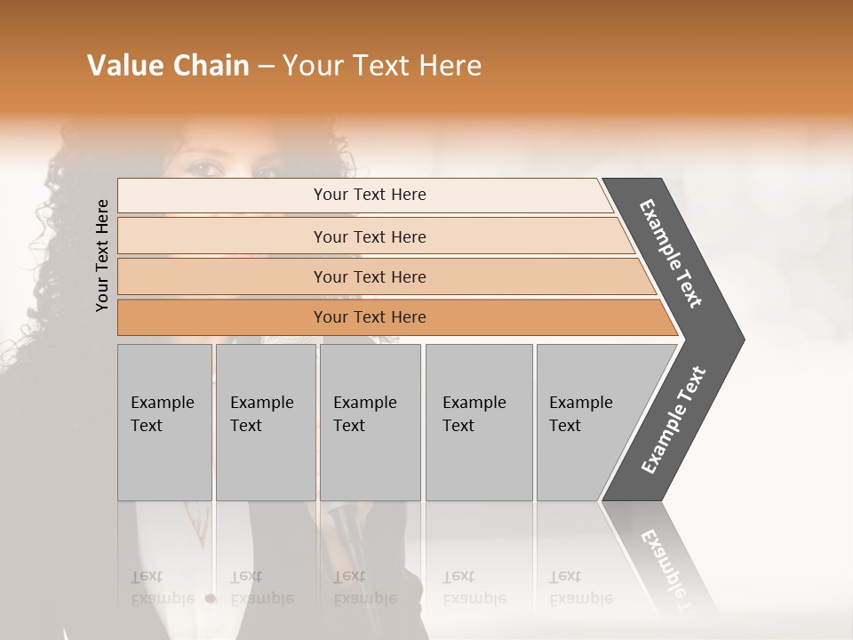 Newscaster Journalist Beautiful PowerPoint Template