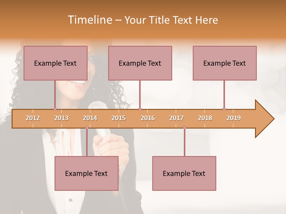 Newscaster Journalist Beautiful PowerPoint Template