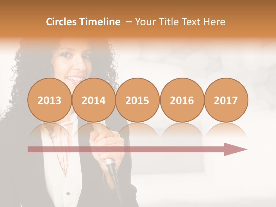 Newscaster Journalist Beautiful PowerPoint Template