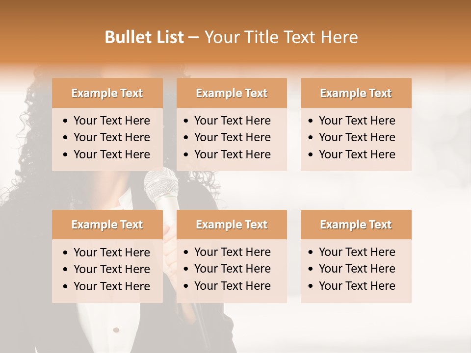 Newscaster Journalist Beautiful PowerPoint Template