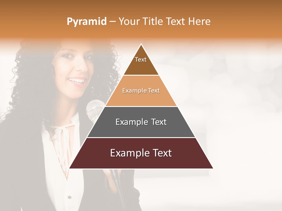 Newscaster Journalist Beautiful PowerPoint Template