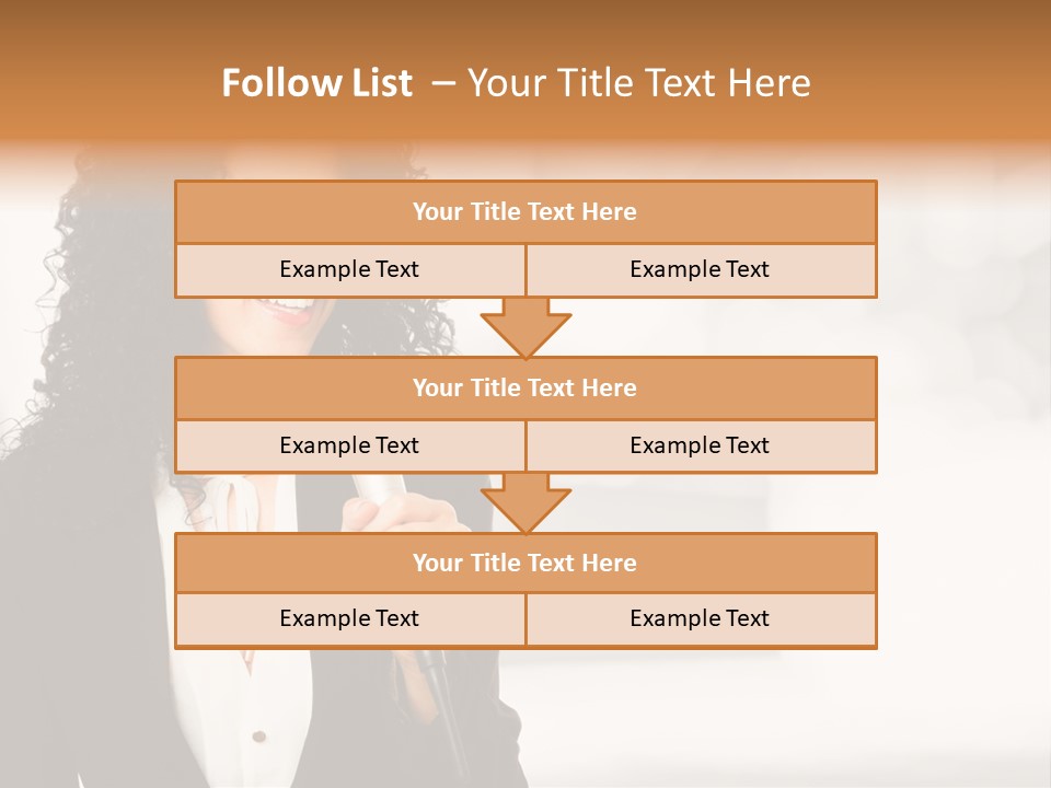 Newscaster Journalist Beautiful PowerPoint Template