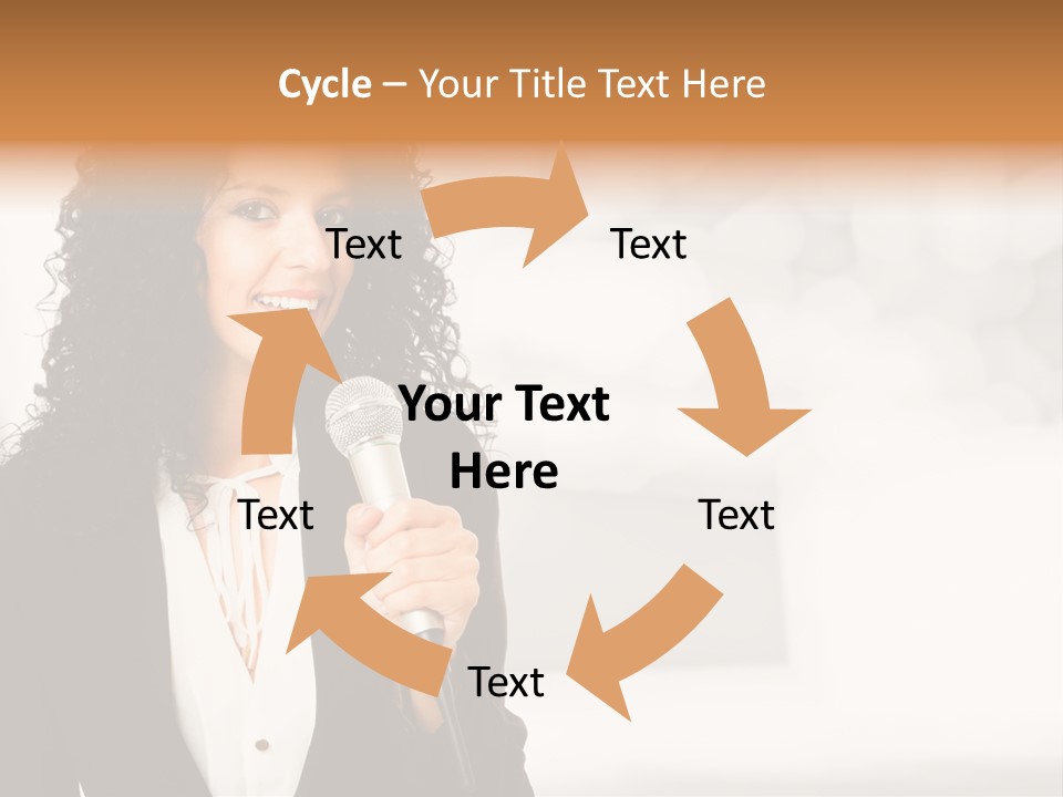 Newscaster Journalist Beautiful PowerPoint Template