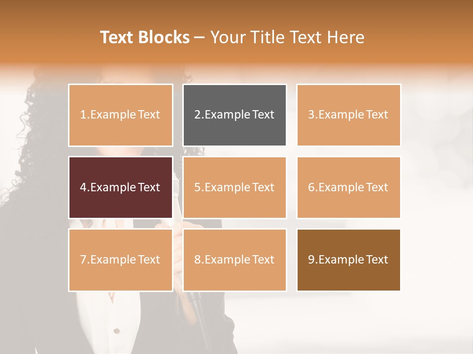Newscaster Journalist Beautiful PowerPoint Template