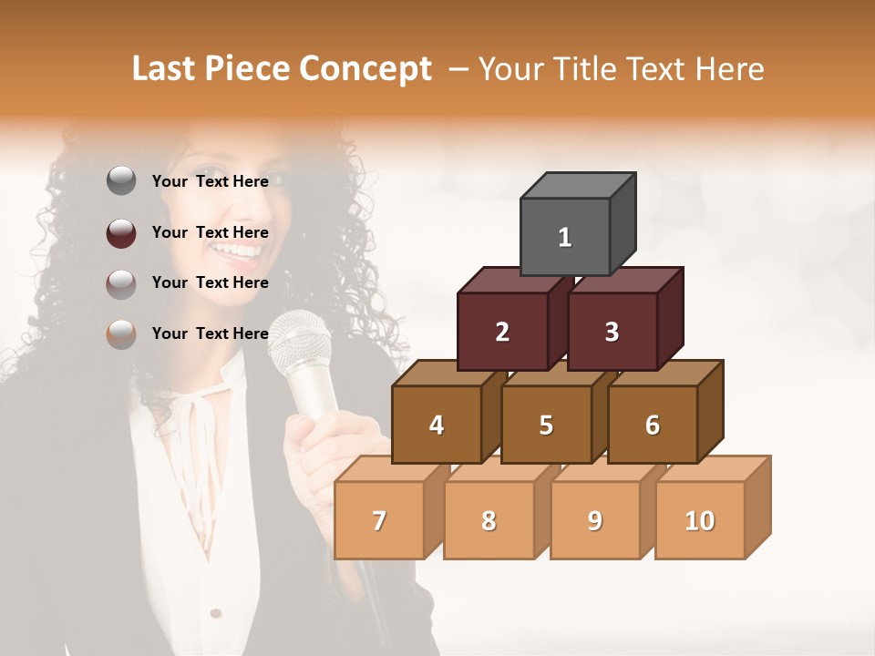 Newscaster Journalist Beautiful PowerPoint Template