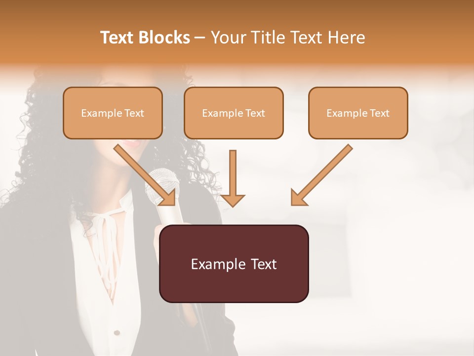 Newscaster Journalist Beautiful PowerPoint Template