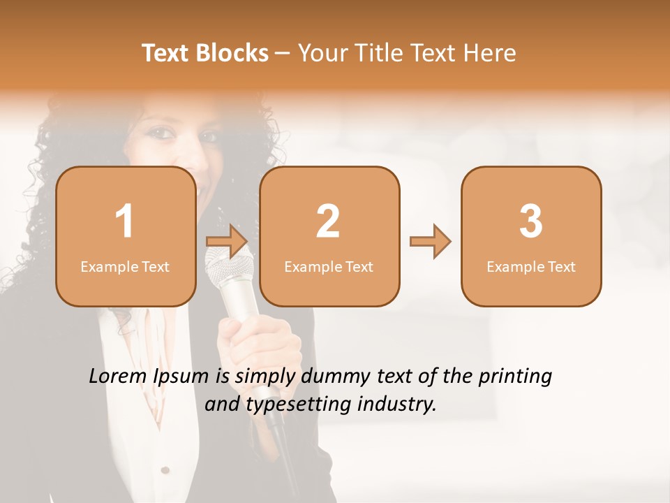 Newscaster Journalist Beautiful PowerPoint Template