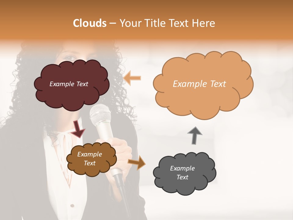 Newscaster Journalist Beautiful PowerPoint Template