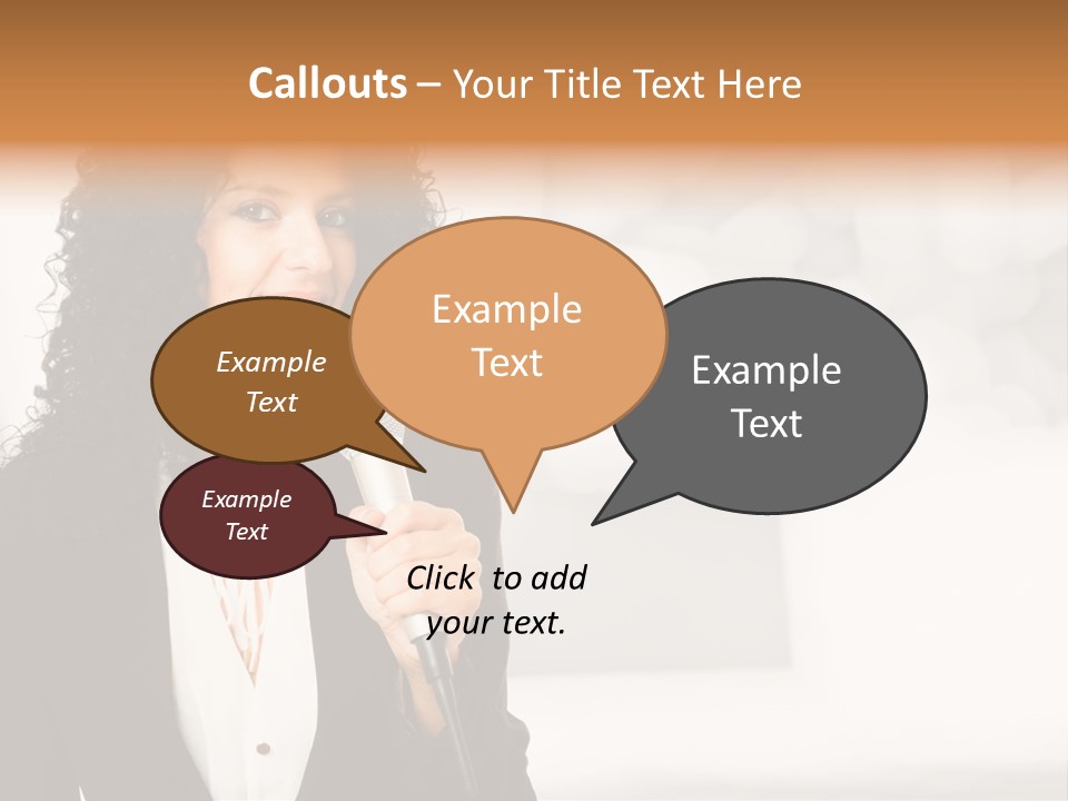 Newscaster Journalist Beautiful PowerPoint Template
