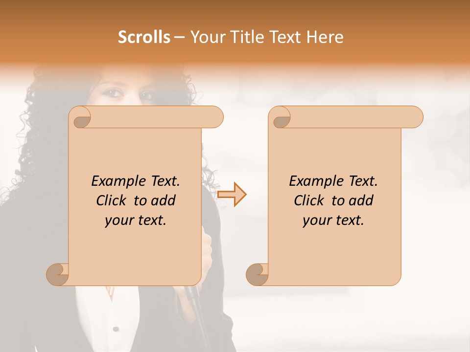 Newscaster Journalist Beautiful PowerPoint Template