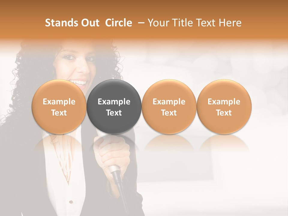 Newscaster Journalist Beautiful PowerPoint Template