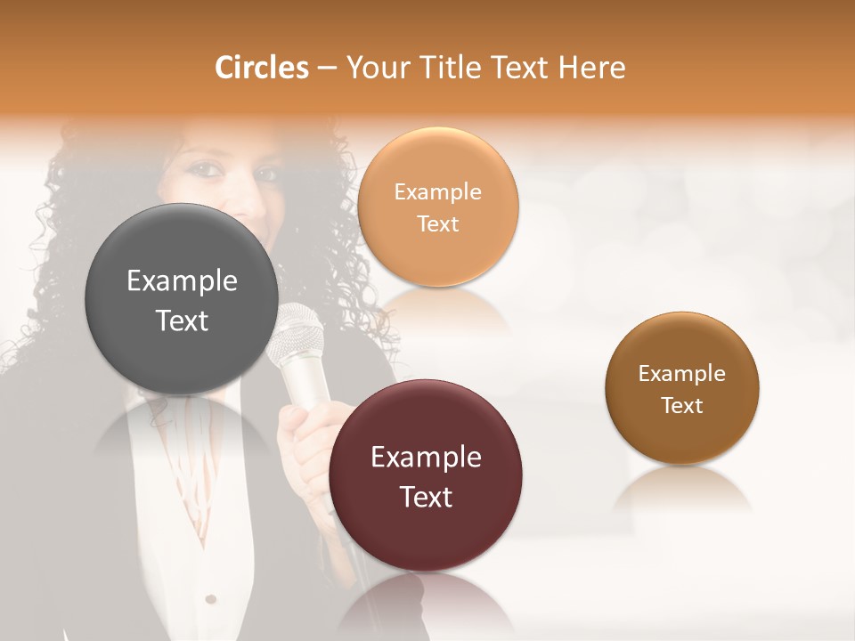 Newscaster Journalist Beautiful PowerPoint Template