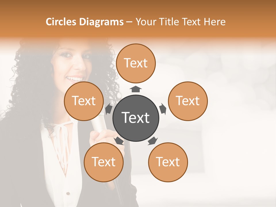 Newscaster Journalist Beautiful PowerPoint Template