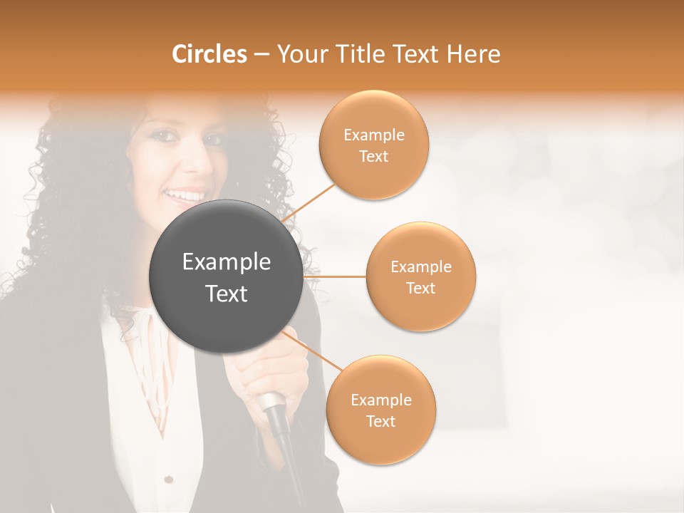 Newscaster Journalist Beautiful PowerPoint Template
