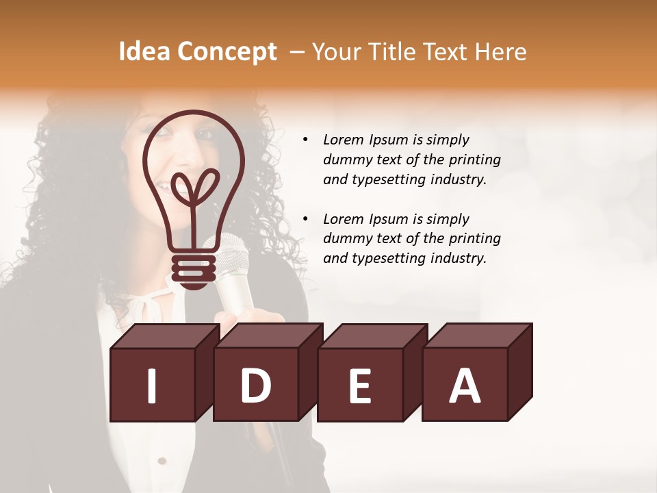 Newscaster Journalist Beautiful PowerPoint Template