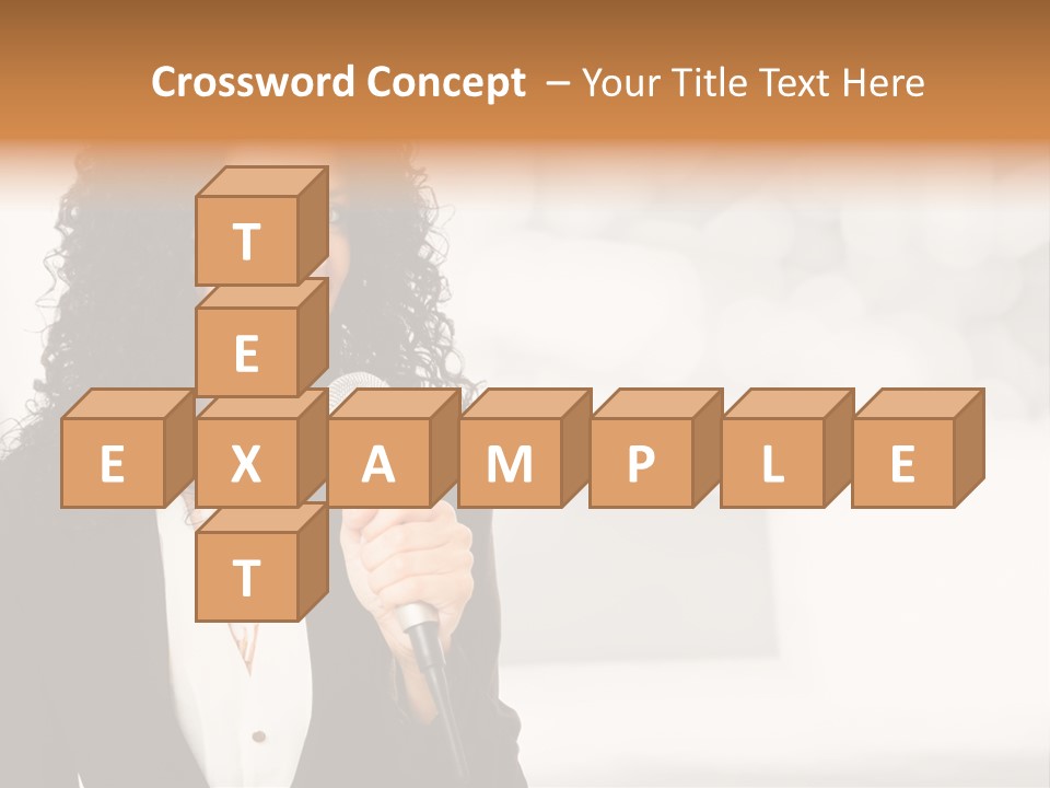 Newscaster Journalist Beautiful PowerPoint Template