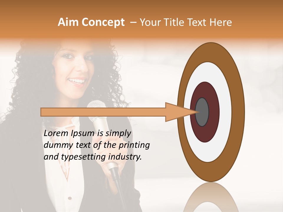 Newscaster Journalist Beautiful PowerPoint Template