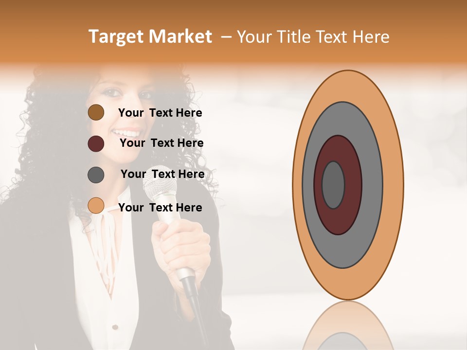 Newscaster Journalist Beautiful PowerPoint Template