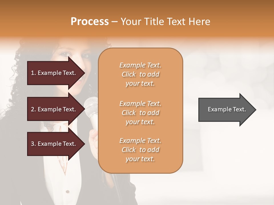 Newscaster Journalist Beautiful PowerPoint Template