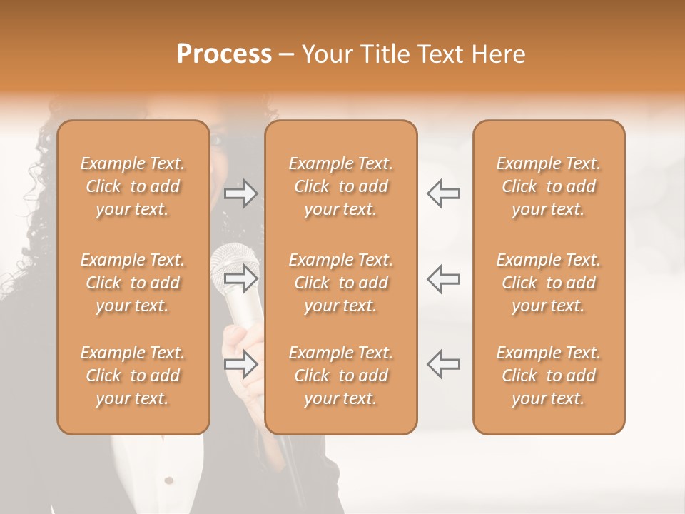Newscaster Journalist Beautiful PowerPoint Template