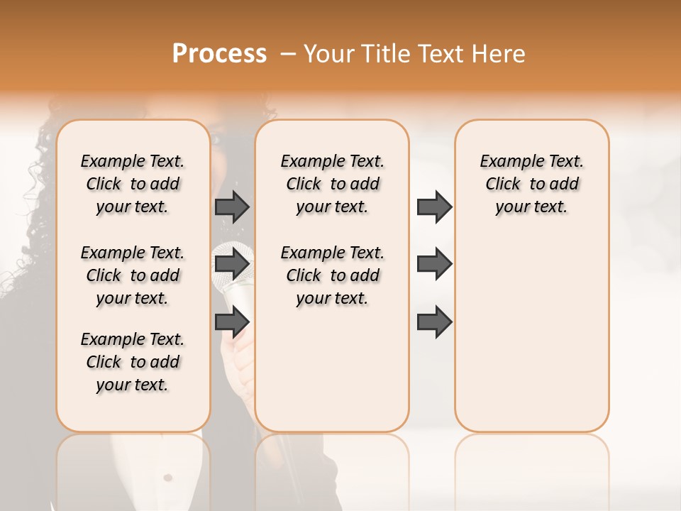 Newscaster Journalist Beautiful PowerPoint Template