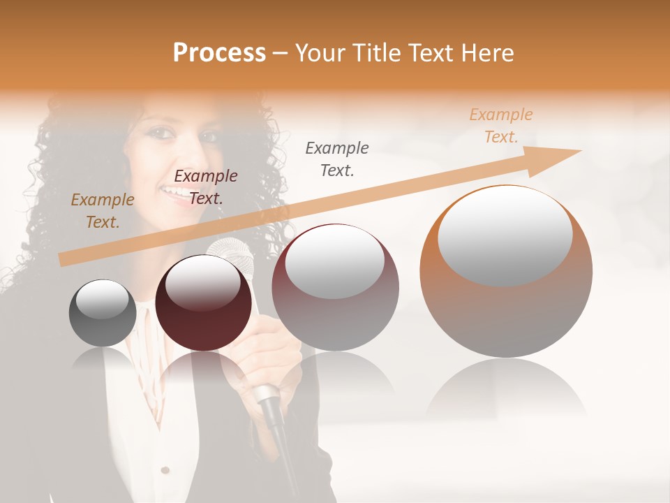 Newscaster Journalist Beautiful PowerPoint Template