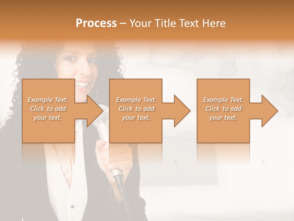 Newscaster Journalist Beautiful PowerPoint Template