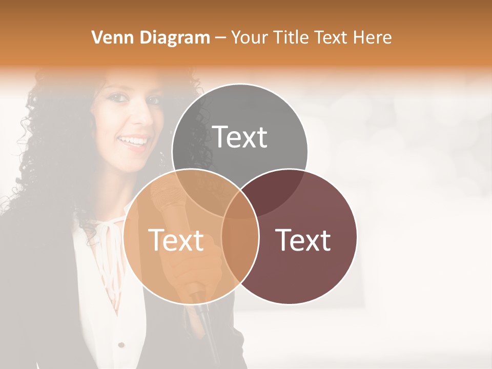 Newscaster Journalist Beautiful PowerPoint Template