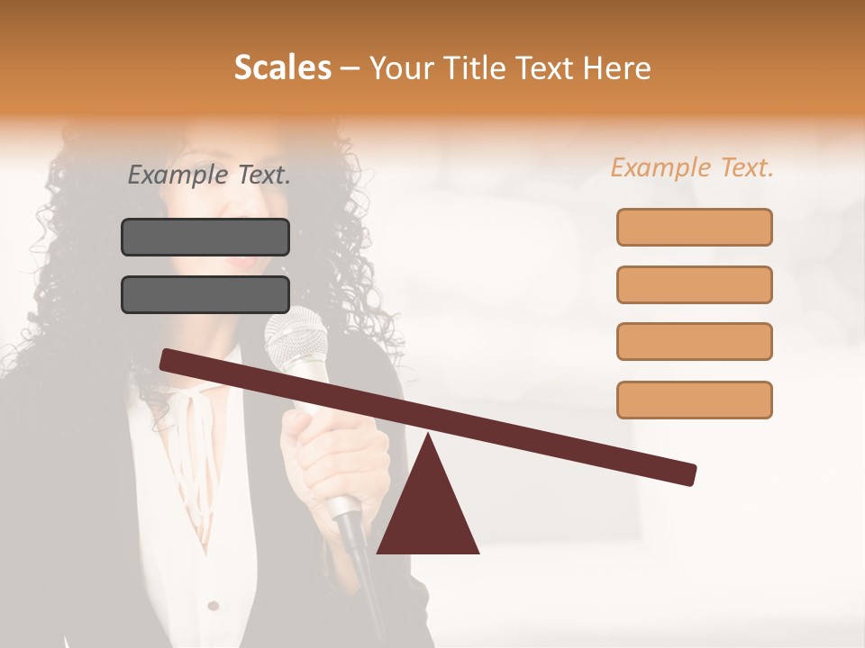 Newscaster Journalist Beautiful PowerPoint Template