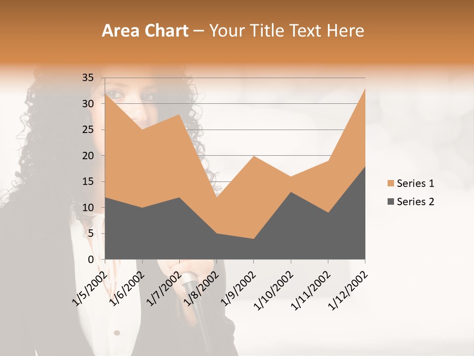 Newscaster Journalist Beautiful PowerPoint Template