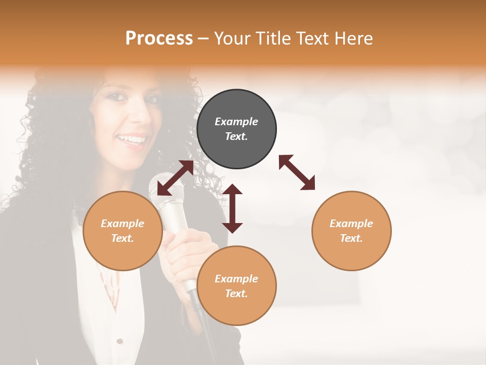 Newscaster Journalist Beautiful PowerPoint Template