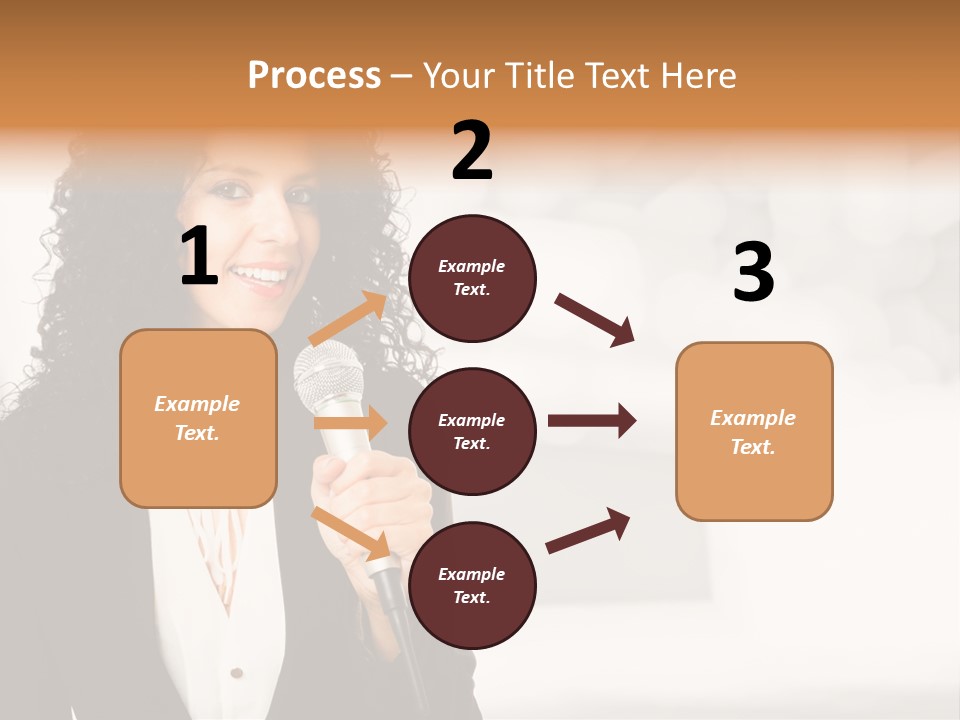 Newscaster Journalist Beautiful PowerPoint Template