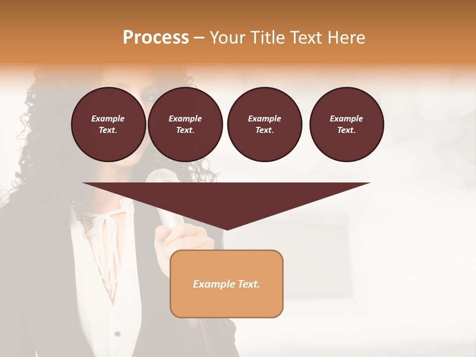 Newscaster Journalist Beautiful PowerPoint Template