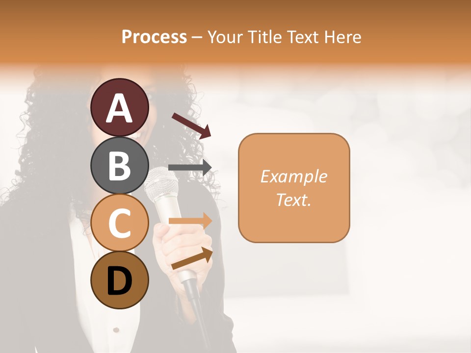 Newscaster Journalist Beautiful PowerPoint Template